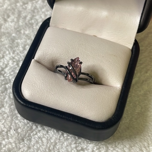 sterling silver Jewelry - Sterling Silver Pink Gemstone on 925 silver. Size 7 Preloved. Good condition.